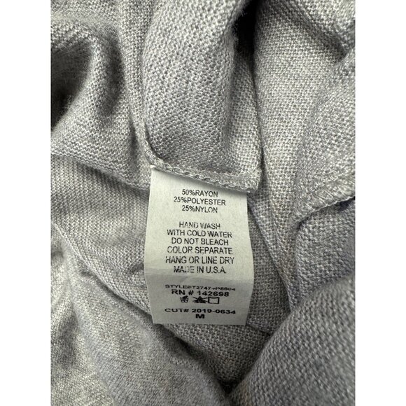 Dawna Womens Gray Lounge Set Long Sleeve Cropped Top High-Waisted Pants - Picture 7 of 13